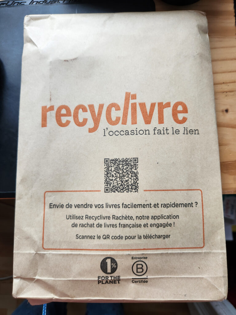 Emballage en provenance du site recyclivre.com